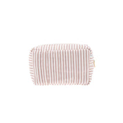 Pouch Square Ticking Stripe Dusty Pink