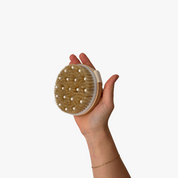 Tørbørste med massageknopper