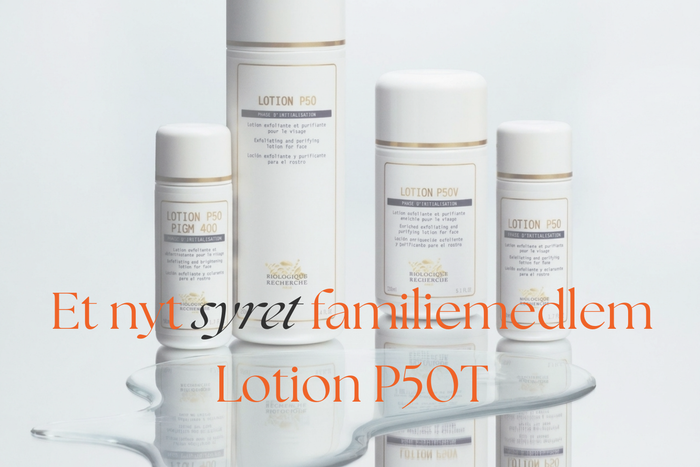En samling af Lotion P50 serien