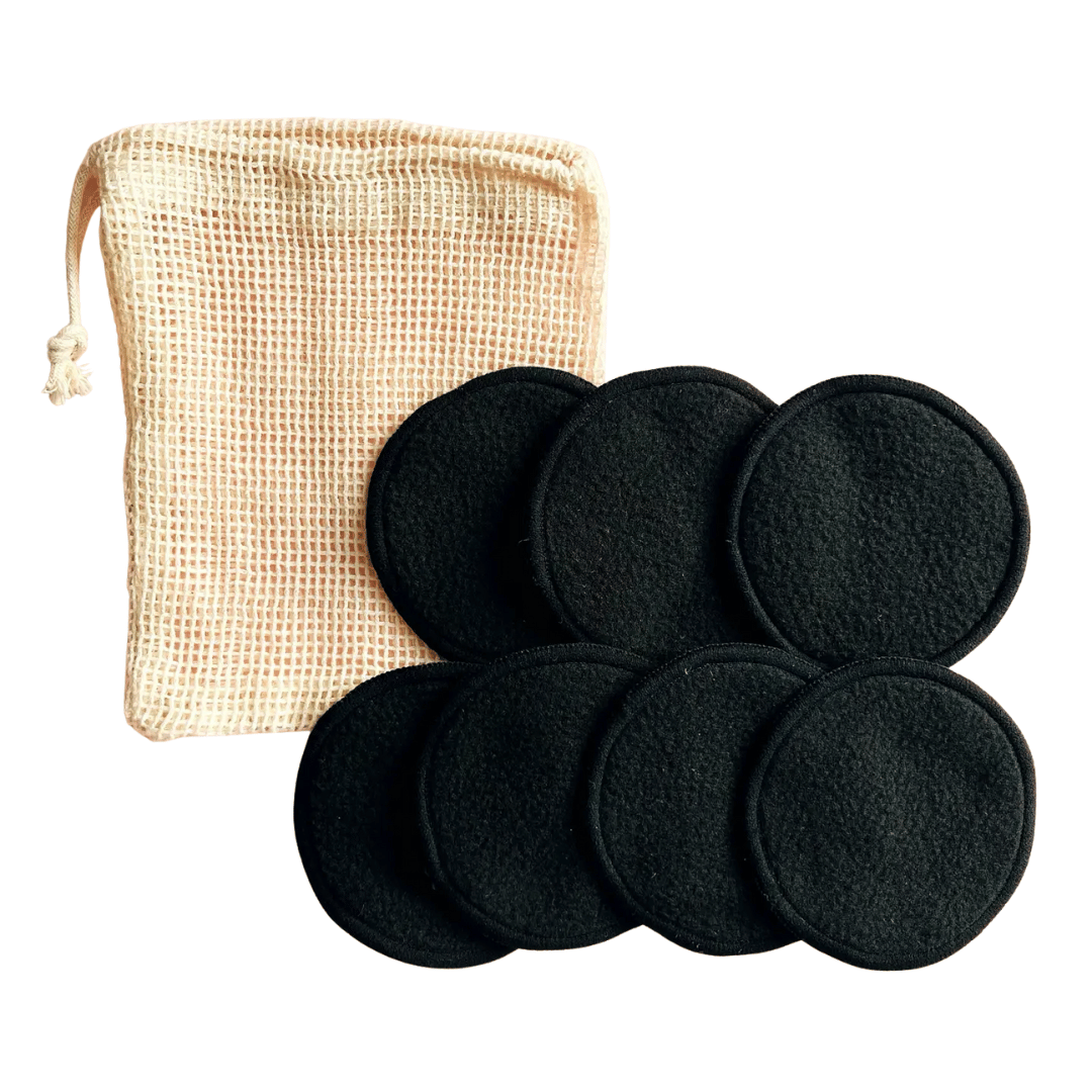 Reusable Soft Charcoal Facial Rounds (7 pieces)