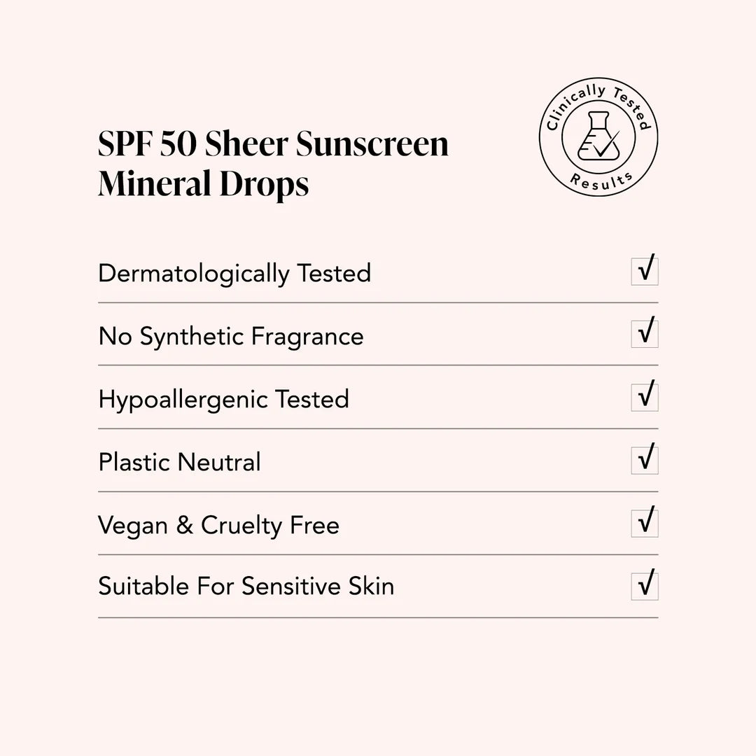 SPF 50 Mineral Drops Sheer Sunscreen