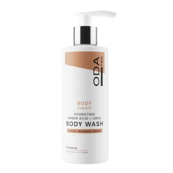 Hydrating amber acid + urea body wash