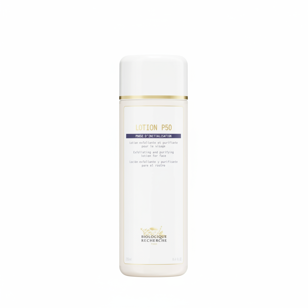 Lotion P50 250 ml bottle on a white background