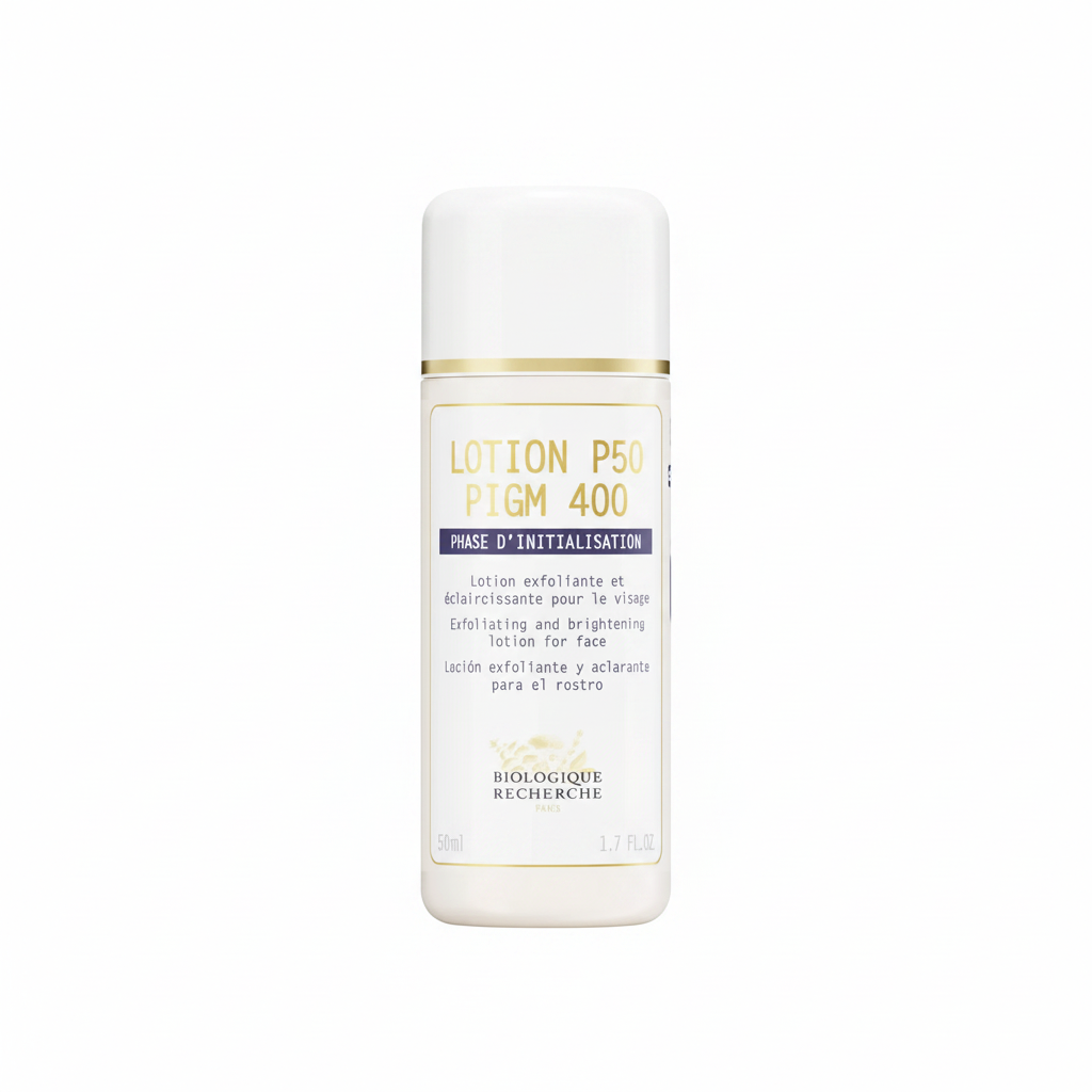 Lotion P50 PIGM 400 50 ml bottle on a white background