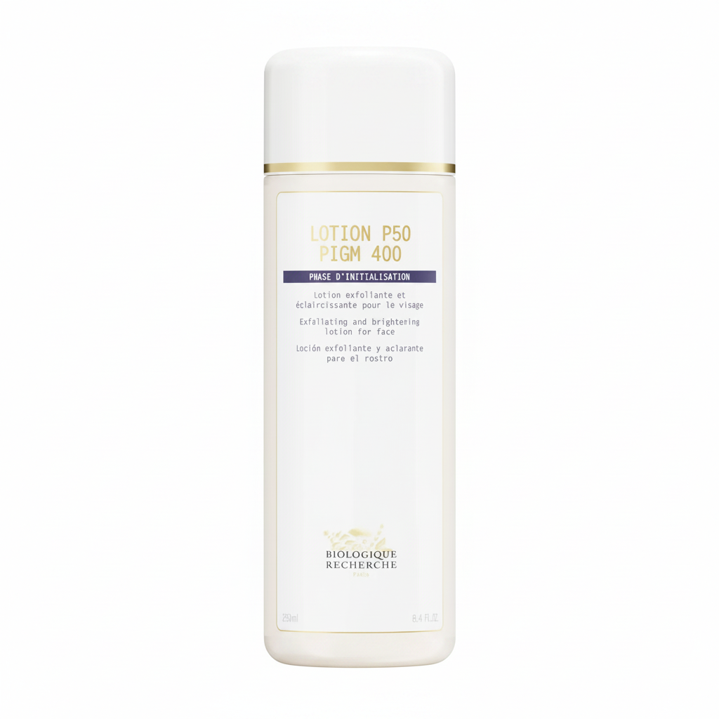Lotion P50 PIGM 400 250 ml bottle on a white background