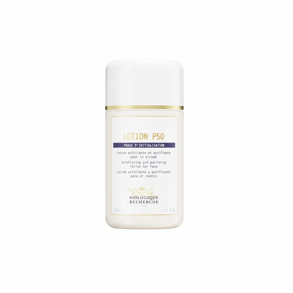 Lotion P50 150 ml bottle on a white background